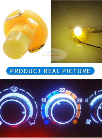10pcs T3 LED Car Light Bulb Cluster Gauges Dashboard Yellow instruments Panel Fit For Honda Civic and Toyota Camry