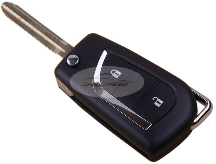 Remote Key Case Shell, Flip Folding 2 Buttons, Fit For Toyota Levin Reiz Camry