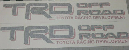 TOYOTA TRD OFF ROAD Decals Sticker 1PAIR truck bedside Black/Red Fit For Toyota Tacoma