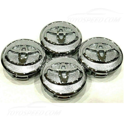 Wheel Center Cap, Chrome 57 MM / 2.25", Fit For Toyota Corolla, Yaris, Prius