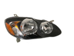 Front view of Headlights lamps for Toyota Corolla 2003-2008, code: JX-14028-G2-MBK