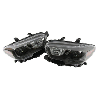 Headlights lamps of Toyota Tacoma 2016-2019, code: JX-14047-G3-BK