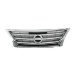 Front view of Bumper Grille for Nissan Sentra 2013-2015, code: JX-7380-CM